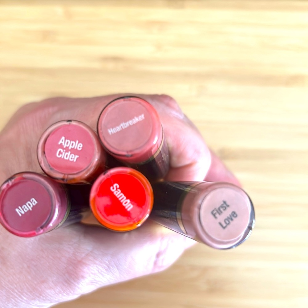 LipSense Napa, Samon, First Love, Heartbreaker, & Apple Cider